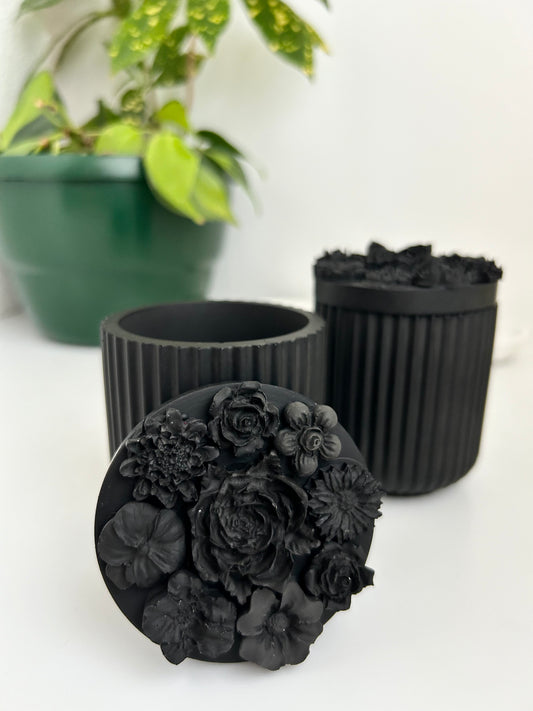 Floral candle containers