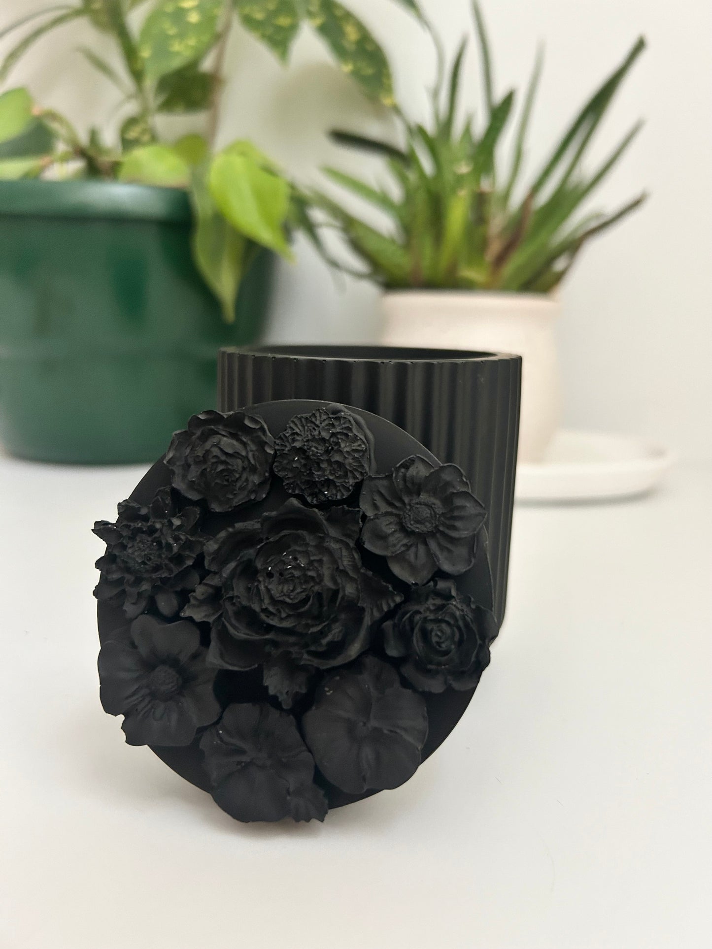 Floral candle containers