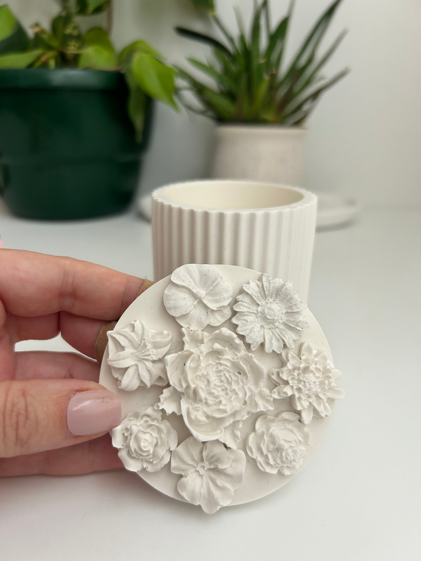 Floral candle containers