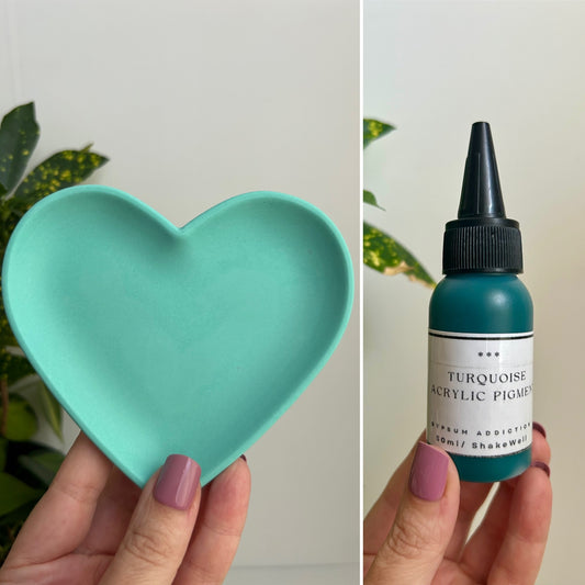 Acrylic resin heart tray starter kit