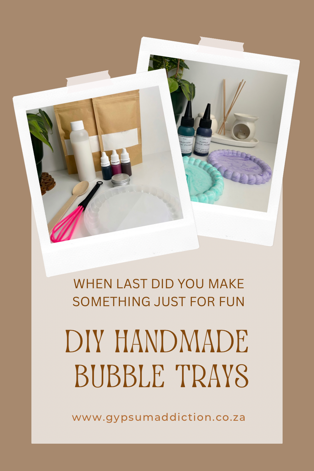 Acrylic Resin Bubble tray starter kit
