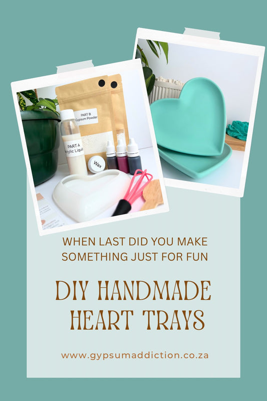 Acrylic resin heart tray starter kit
